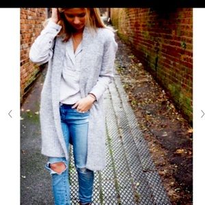 Lou & Grey Boucle Alpaca Sweater Vest Cardigan Duster